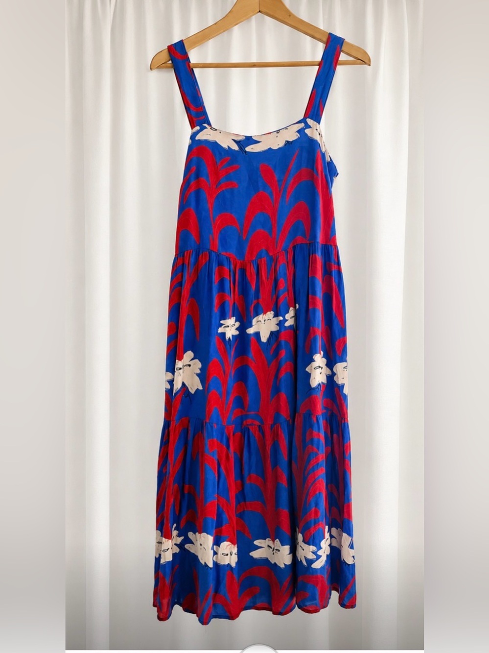 Corey Lynn Calter Anthropologie whimsical Summer 4th July Sundress made in USA